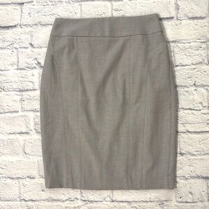 Express Gray Pencil Skirt Lined Interior Professional Dress Office Size 4
